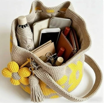 Crochet Flower Bags